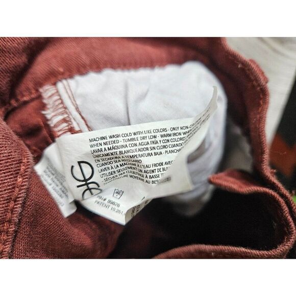 (3/$35) Gloria Vanderbilt Size 8 Short Amanda Straight Leg Red Burgundy Jeans - Picture 8 of 13